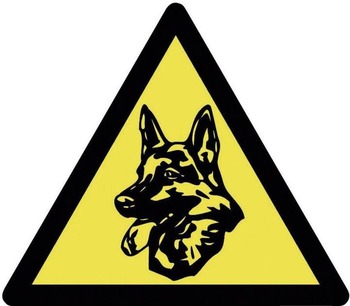 Pentatech Warning sticker guard dog
