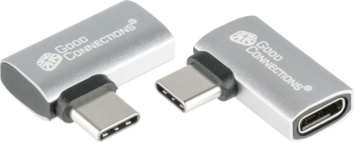 Produktbild Good Connections USB 4.0 Gen.3x2 Winkeladapter Portschoner 40GBit/s 240W 8Ka60Hz USB-C (USB, USB Typ-C)