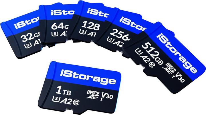 Image du produit iStorage microSD (1-Pack) (128 Go, microSDXC, U3, UHS-III)