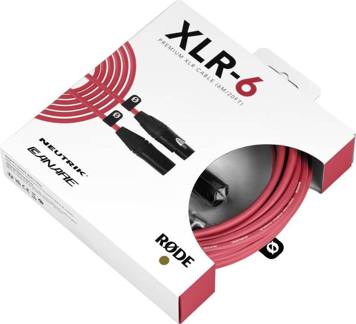 Produktbild RØDE XLR-6 Red (6 m, XLR)
