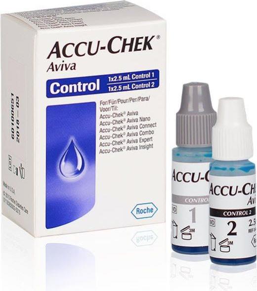 Actual product image Accu-Chek AVIVA KontrollLösung 2 x 2. (Control solutions)