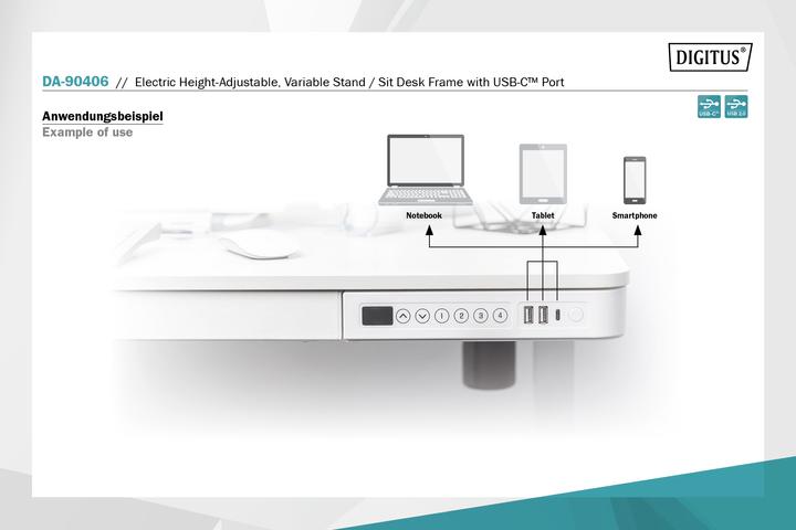 Actual product image Digitus Markus (120 x 60 cm)