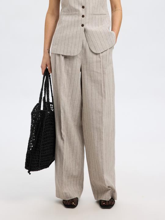 Produktbild Selected Femme Leinenmix Hose mit weitem Bein (34)