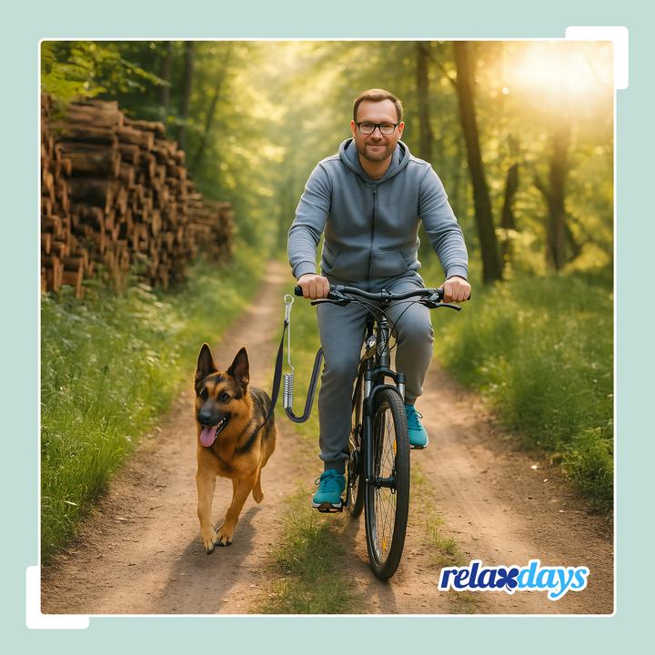 Actual product image Relaxdays Dog bike leash (Dog, Pushbike)