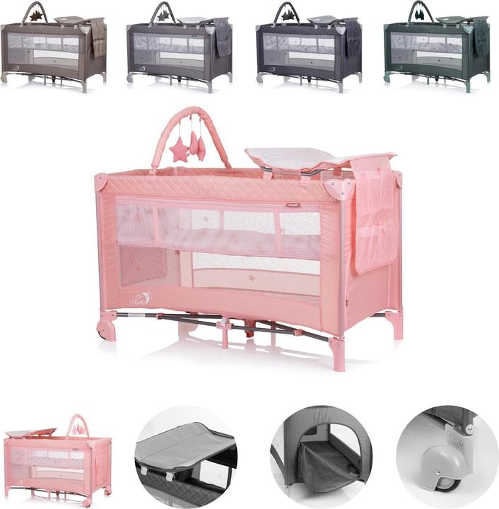 Actual product image Chipolino Travel cot Luna 2 levels