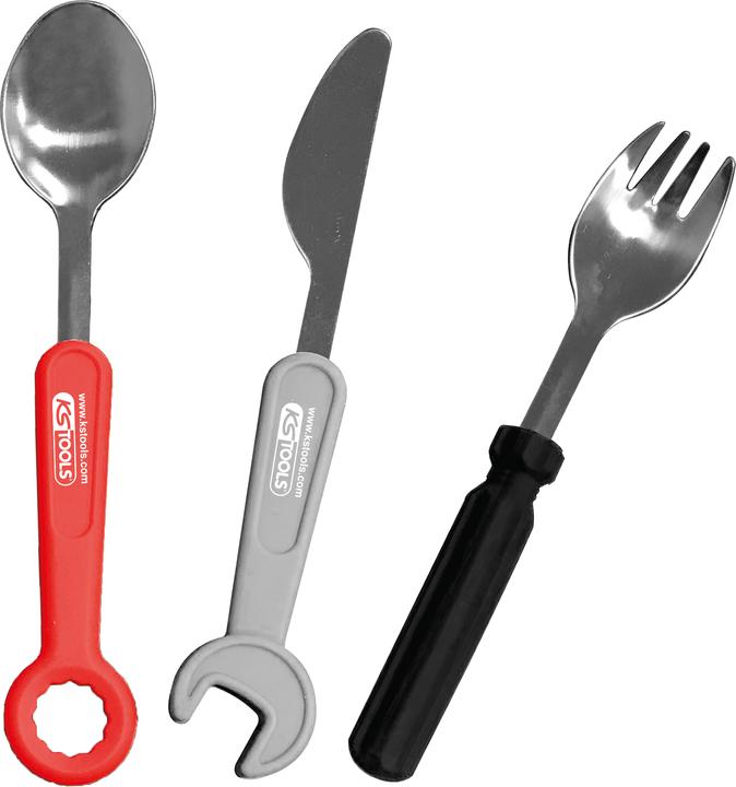 Produktbild KS Tools Kinder-Besteck-Set, 3-tlg (3 Teile)