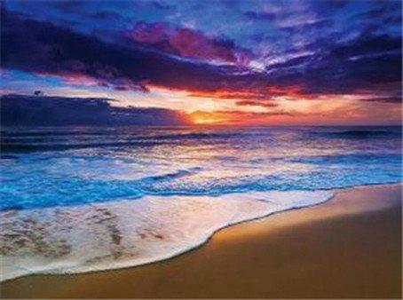 Produktbild Pracht Diamond Painting Sonnenuntergang am Strand 33 x 44 cm
