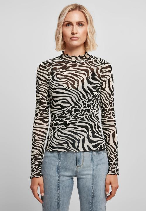 Immagine prodotto Urban Classics Donna AOP Mesh Turtleneck Longsleeve (4XL)