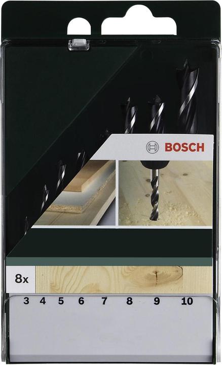 Actual product image Bosch Zubehör Wood twist drill set HSS (3 mm, 4 mm, 5 mm, 6 mm, 7 mm, 8 mm, 9 mm, 10 mm)