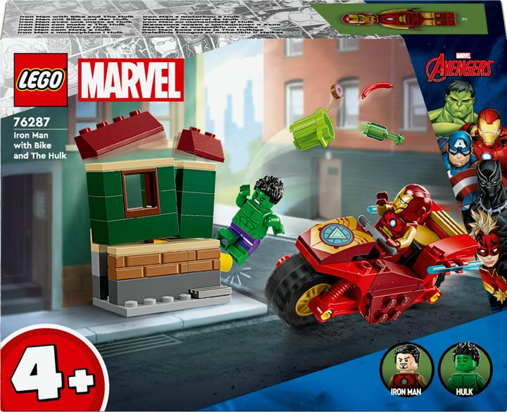Produktbild LEGO Iron Man mit Bike und der Hulk (76287, LEGO Marvel)