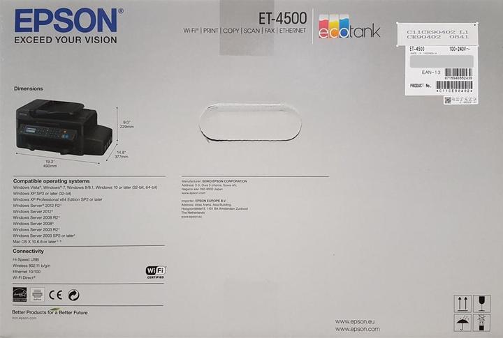 Produktbild Epson ET-4500 EcoTank (Tintentank, Farbe)