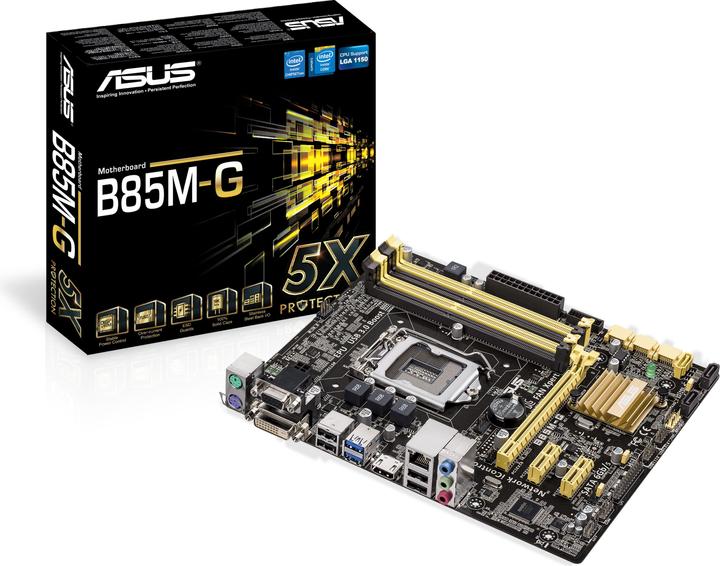 Image du produit ASUS B85m-G (LGA 1150, Intel B85, mATX)