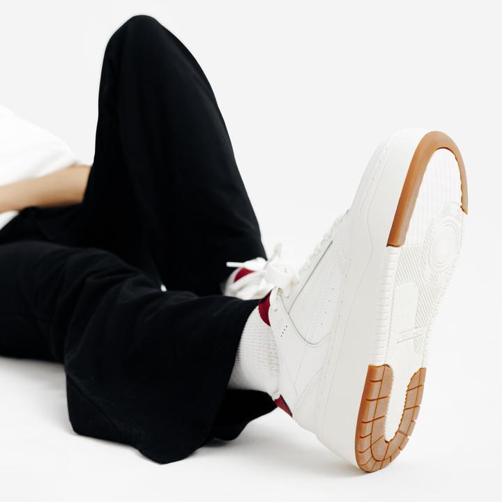 Image du produit Decathlon Baskets femme, CJ80 platform, Blanc et Bordeaux (42)