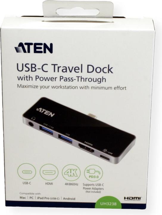Actual product image Aten USB DisplayPort Adapter (Docking port (proprietary), 1 Ports)