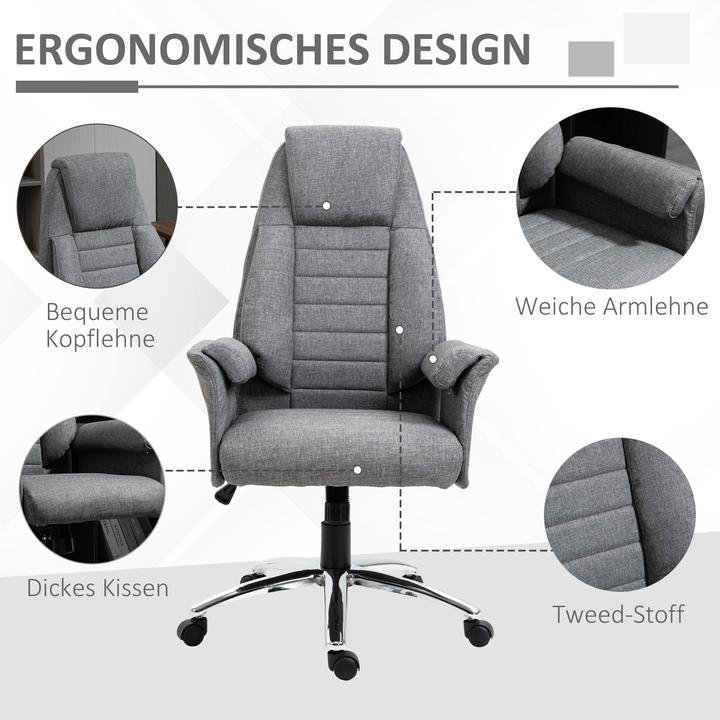 Image du produit Homcom Chaise pivotante