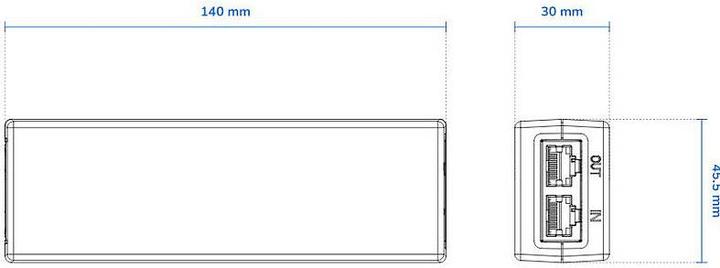 Produktbild Vivotek AP-GIC-011A-030 Indoor Gigabit PoE Injektor, 30W (802.3af (PoE), 802.3at (PoE+), 30 W)