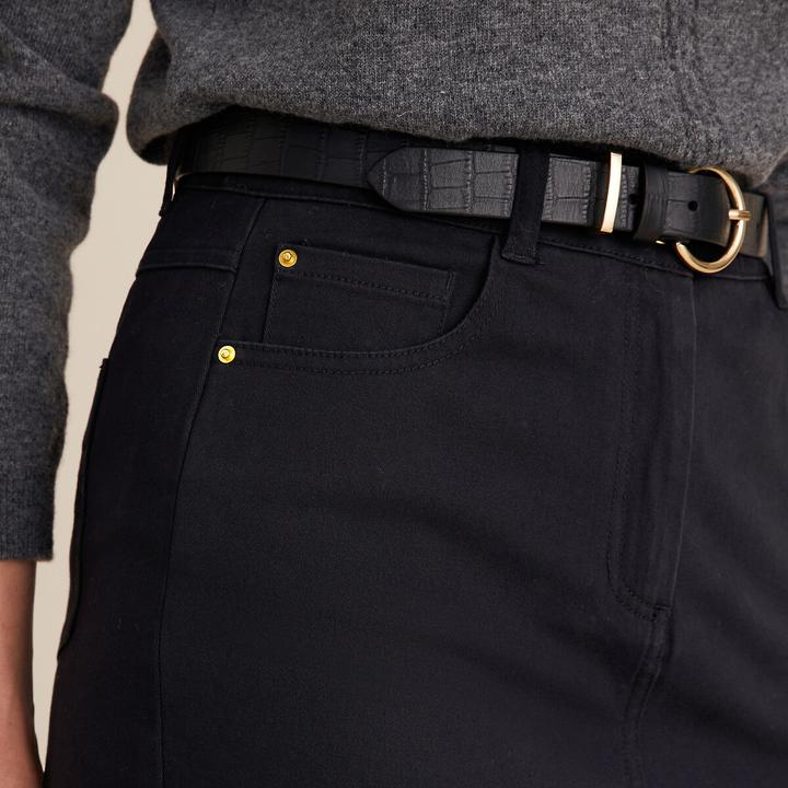 Image du produit Anne Weyburn Gerader Rock aus Baumwollstretch (50)