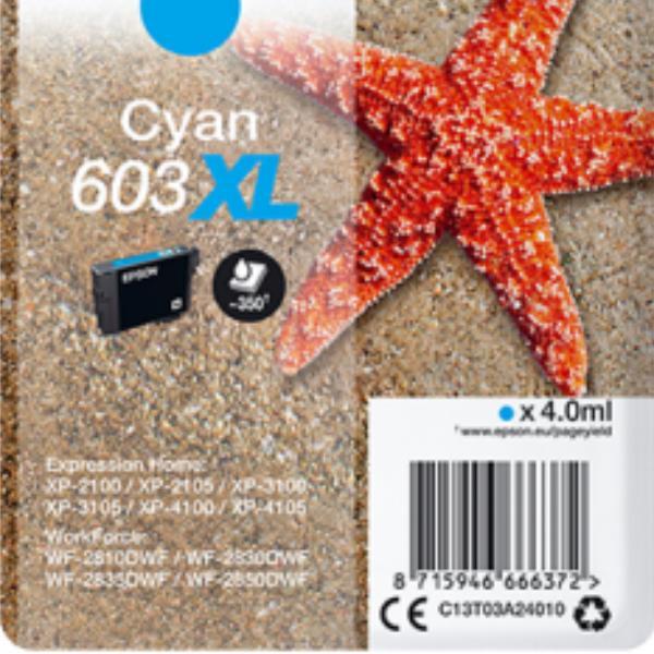 Actual product image Epson Singlepack 603XL Ink (C)