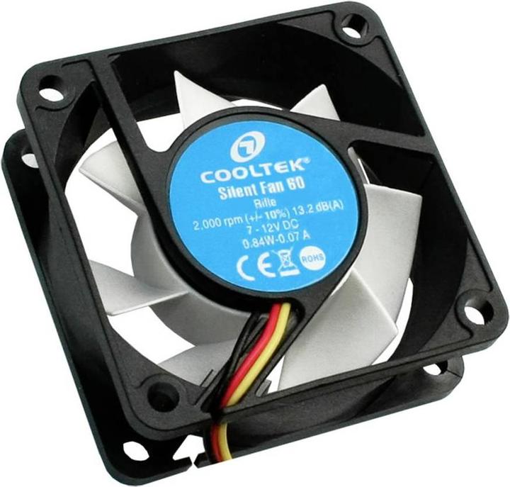 Produktbild Cooltek Silent Fan 60*60*25 2000RPM (60 mm, 1 x)