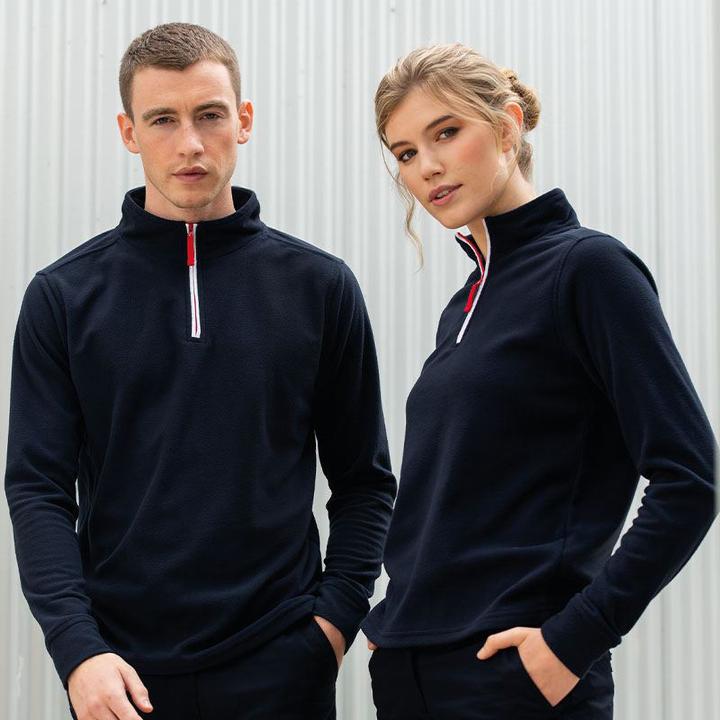 Immagine prodotto Finden & Hales Top in pile con zip al collo e maniche lunghe (L)