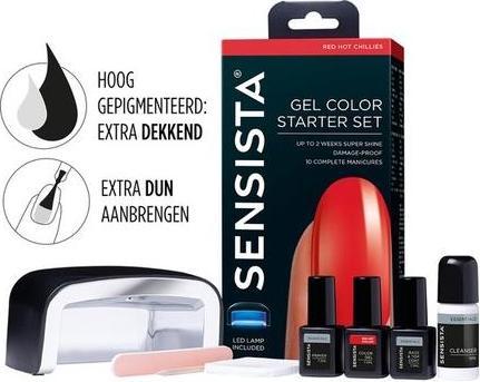 Actual product image Sensista Gel Color Starter Set Red Hot Chillies - Red