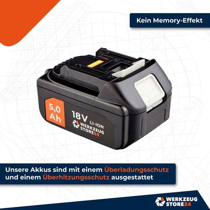 Produktbild Werkzeugstore24 Akku 18 V 5,0 Ah Typ WS1850 (18 V)