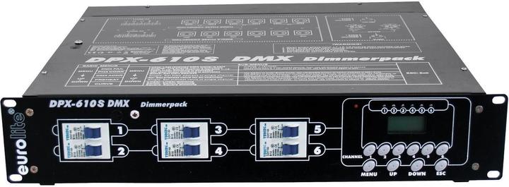 Actual product image Eurolite DMX Dimmer DPX-610 6-channel 48.30cm (19"") design