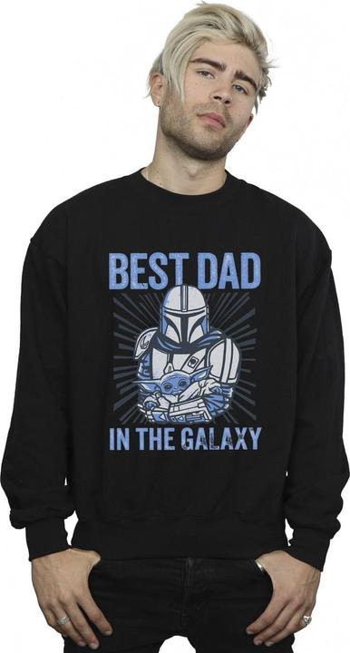 Immagine prodotto Star Wars Mandalorian Best Dad Galaxy Felpa Uomo (XXL)