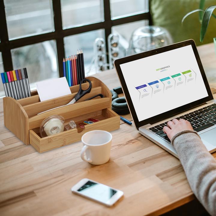 Actual product image Relaxdays Desk organizer