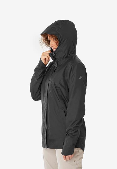 Actual product image Quechua Wanderjacke Damen wasserdicht - NH500 schwarz (M)