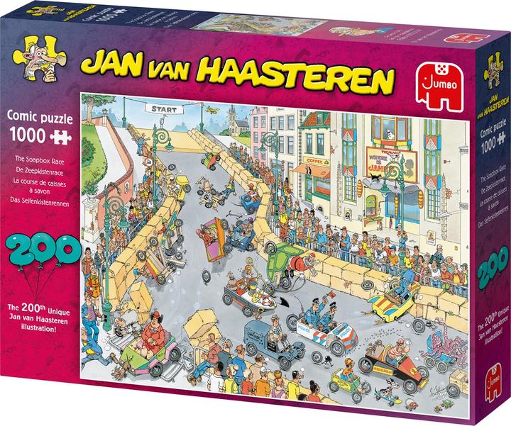 Image du produit Jumbo puzzle Jan van Haasteren De Zeepkistenrace - 1000 pièces (1000 pièces)