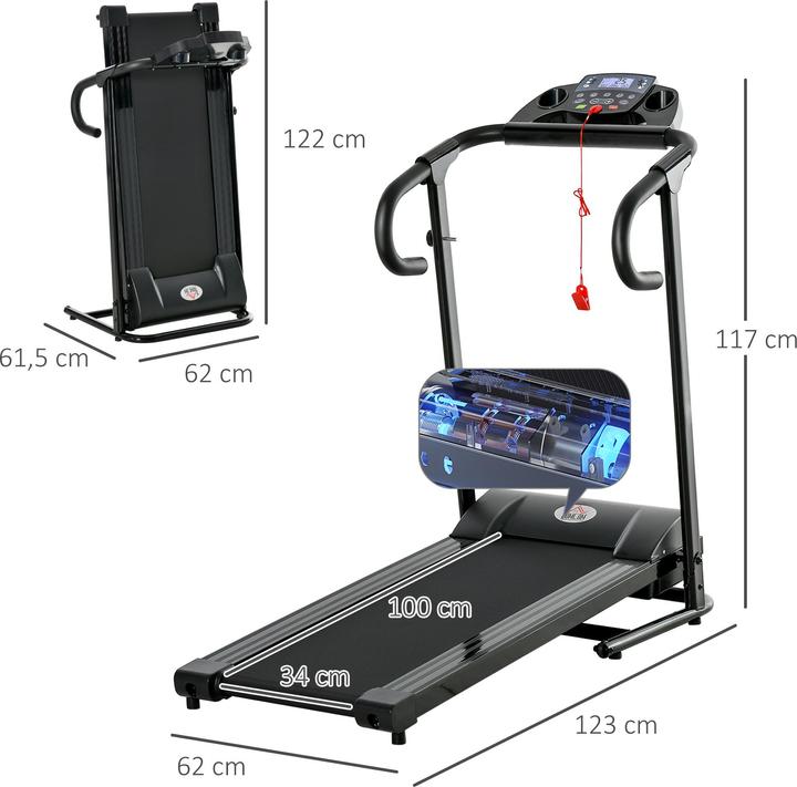 Produktbild SportNow Laufband Klappbar Elektrisch