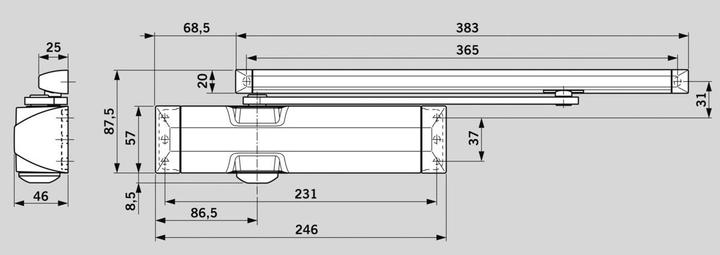 Actual product image Dormakaba Door closer TS 90 Impulse (Indoor)