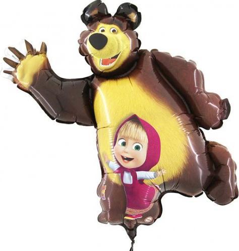 Produktbild Widmann Masha Bear Mini Folienballon: Nicht für Helium geeignet (1 x)