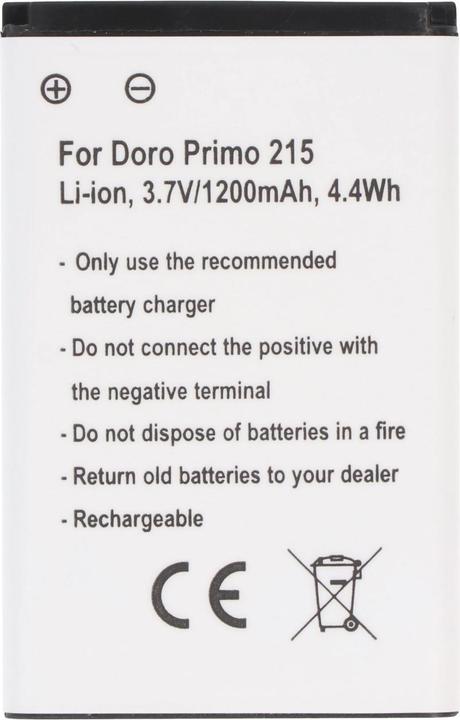 Actual product image AccuCell Battery Doro Primo 215, PhoneEasy 332, PhoneEasy 332GSM, Primo 215, Primo 405 Hisense CS668