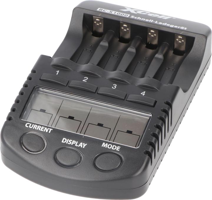 Produktbild XCell Schnell-Ladegerät BC-X1000 Digital LCD (2 Stk., AA, AAA, Ladegerät ohne Akku)