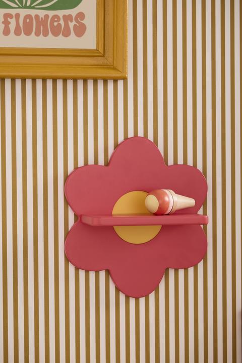 Image du produit Kids Concept étagère murale rose en forme de fleur