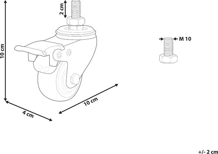 Immagine prodotto Beliani Casters for L-DESTIN