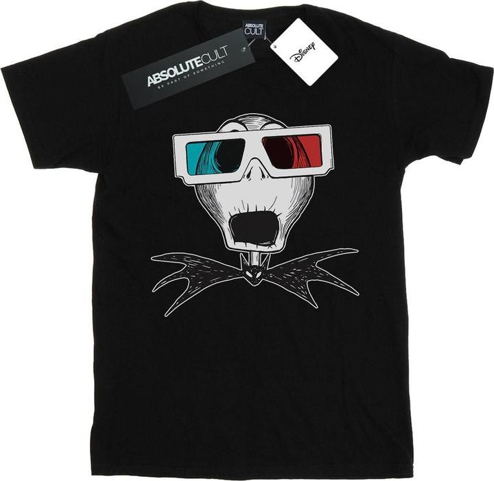 Disney Nightmare Before Christmas Jack Skellington 3D Glasses TShirt (4XL)