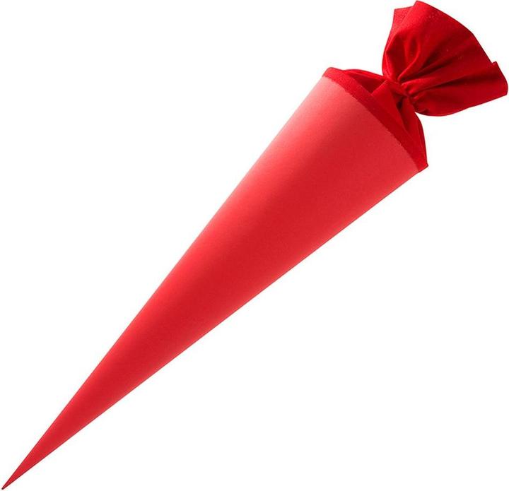 Goldbuch Bastelschultüte rund 70 cm rot mit Filzverschluss (70 cm, 1 x)