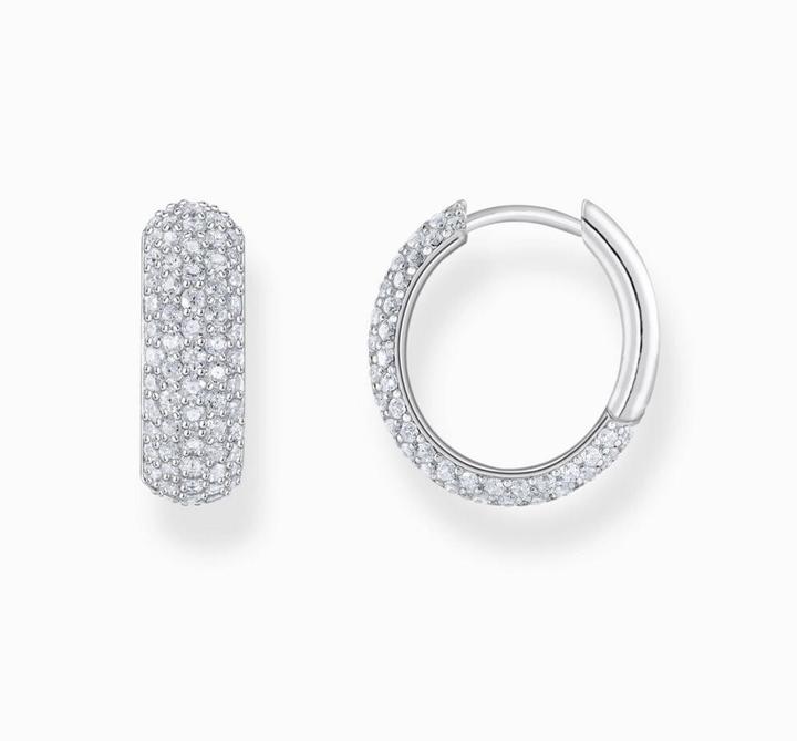 Immagine prodotto Thomas Sabo Orecchini a cerchio con pavé di zirconi bianchi (Argento 925)