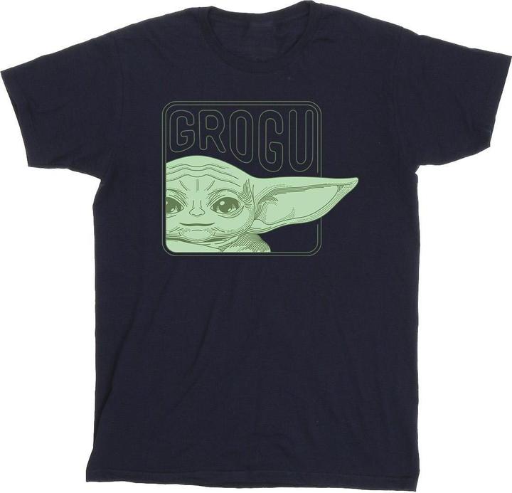 Star Wars The Mandalorian Grogu Box TShirt Jungen