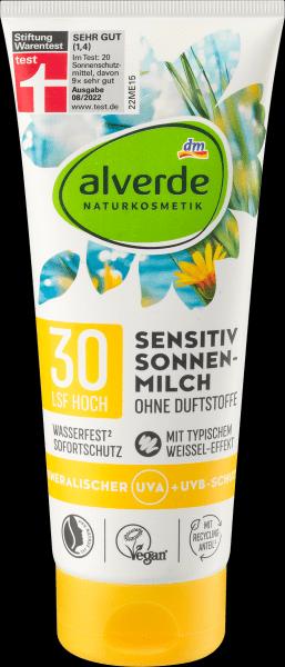 dm alverde Sonnenmilch (Sonnenmilch, SPF 30, 200 ml)