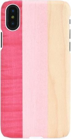 Actual product image Man&Wood SmartPhone case iPhone X/XS pink pie white (Apple iPhone X, Apple iPhone XS)