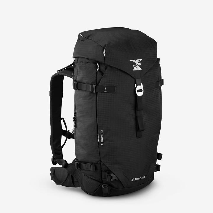 Simond Rucksack Bergsteigen vielseitig modulierbar - Alpinism 33 schwarz (33 l)