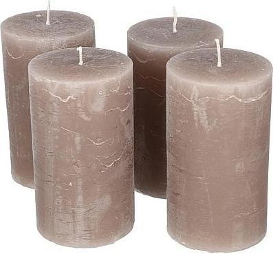 Produktbild Söllner Floristik Stumpenkerze 120x70mm taupe 4erSet (4 Stk.)