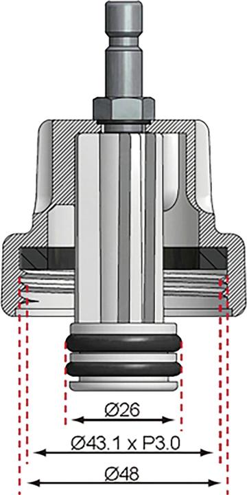 Produktbild BGS Adapter Nr. 7 für Art. 8027, 8098 für Alfa Romeo, Citroën, Fiat, Mini, Peugeot, Renault, Saab