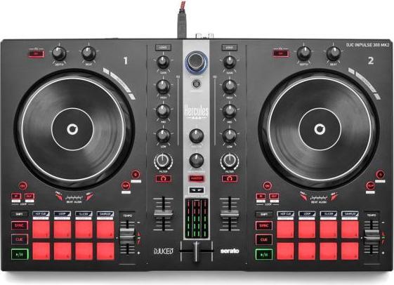 Produktbild Hercules DJ Control Inpulse 300 MK2 mit Kopfhörer