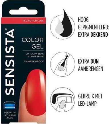 Produktbild Sensista Color Gel Red Hot Chilis - Rot (Red Hot Chillies)