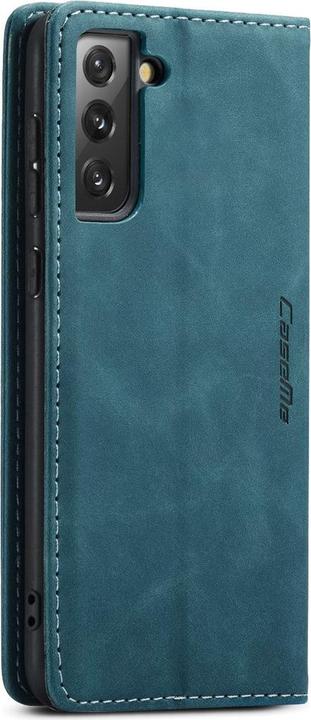 Produktbild König Design Hülle Handy Schutz für Samsung Galaxy S21 Plus Case Flip Cover Tasche Etuis Blau (Samsung Galaxy S21+)